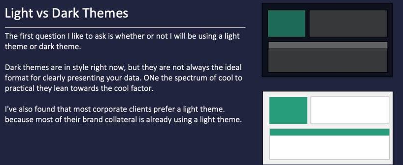 The same Excel dashboard layout shown in a light theme and a dark theme